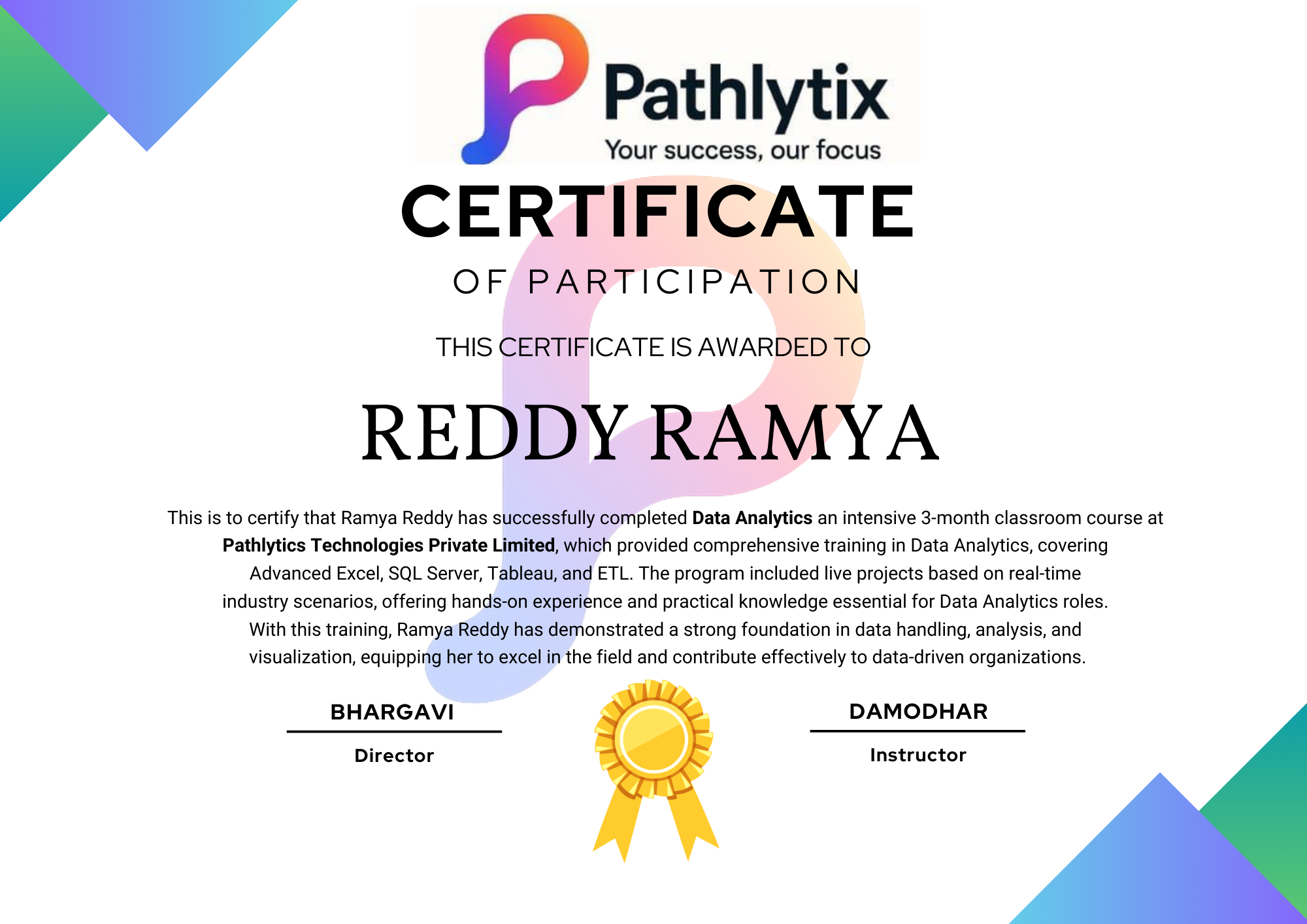 Certificate Preview